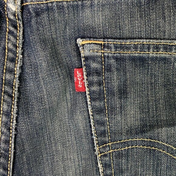 Levi's 501 Jeans Men's 38 x 32 Measures 37 x 29 Red Tab Button Fly Blue Cotton - Picture 7 of 16